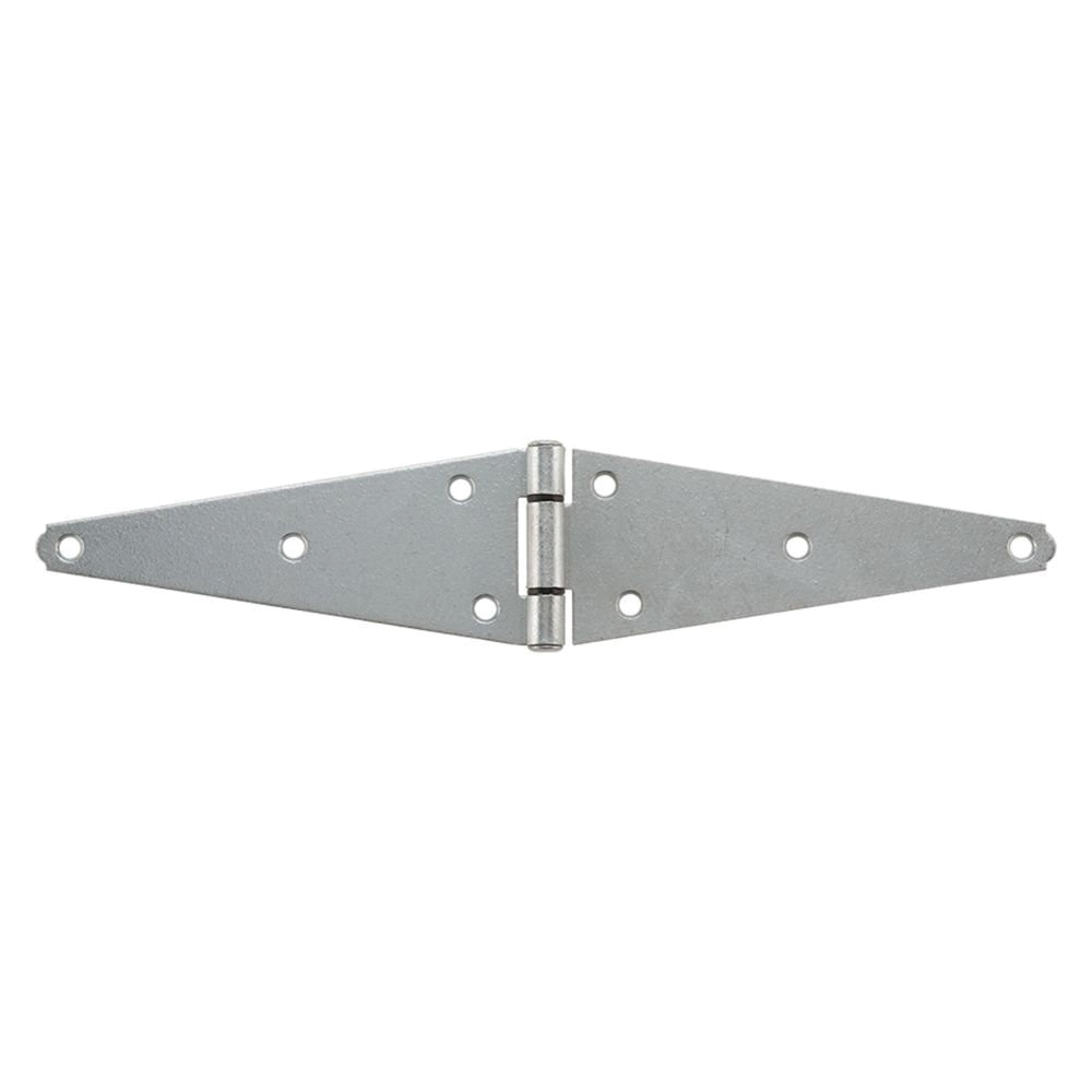 N128-355 Strap Hinge, 3-5/32 in H Frame Leaf, 1/8 in Thick Leaf, Steel, Galvanized, Screw Mounting
