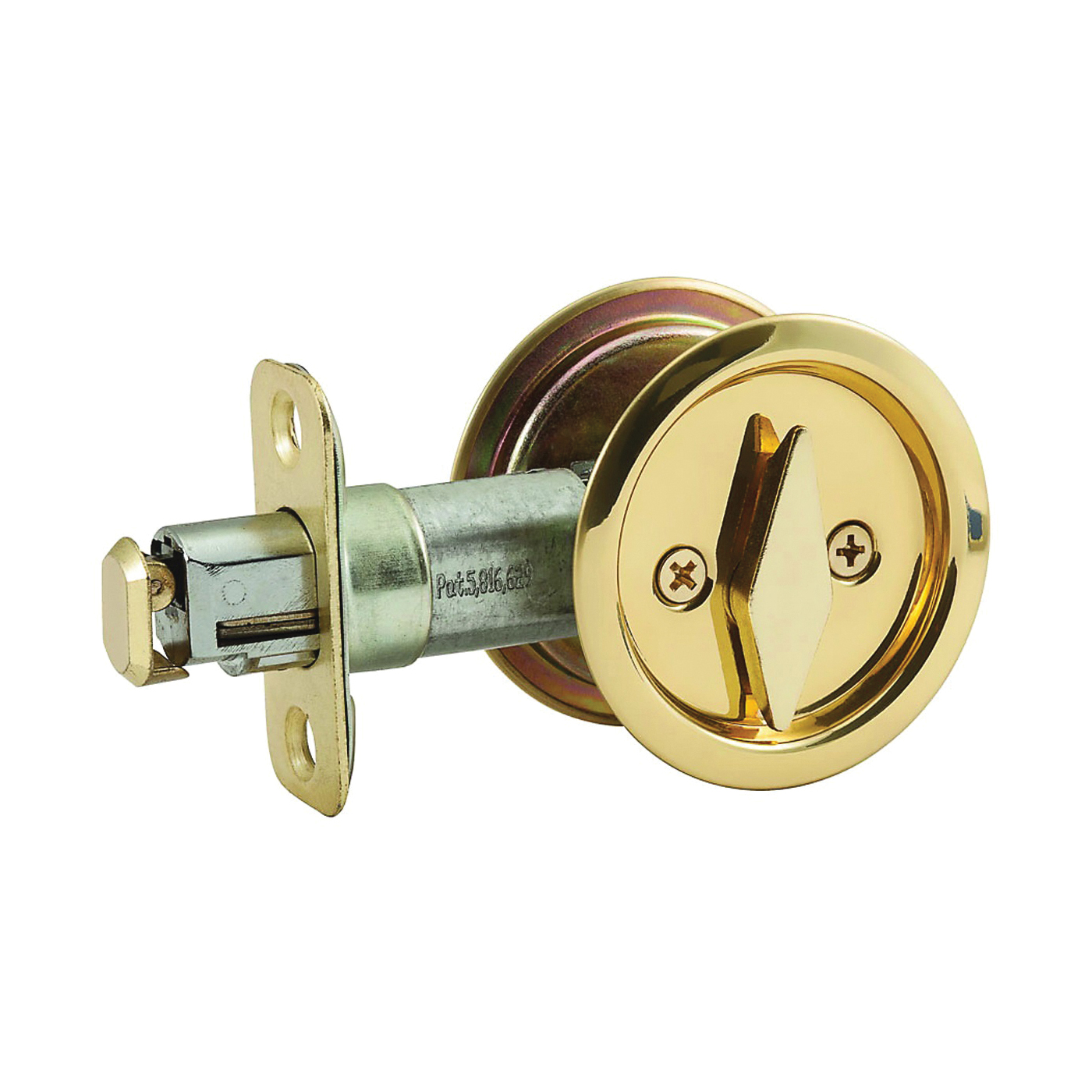 V1954 Series N350-371 Door Latch, Pocket Latch, Steel, Brass