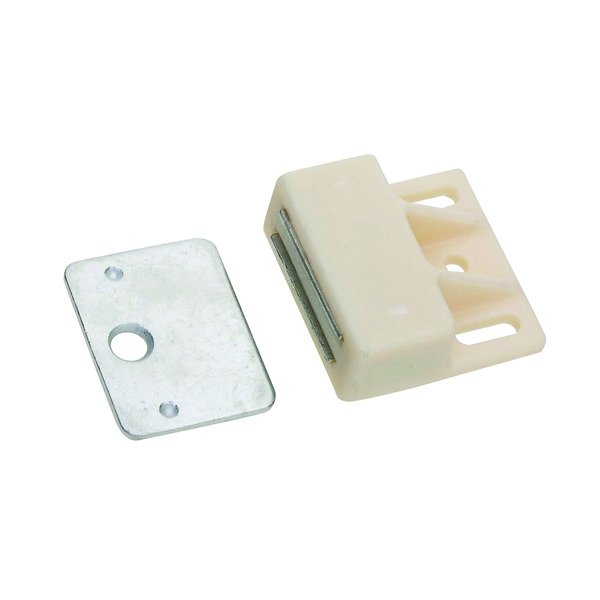 V712 Series N149-823 Magnetic Catch, Nylon/Steel, White