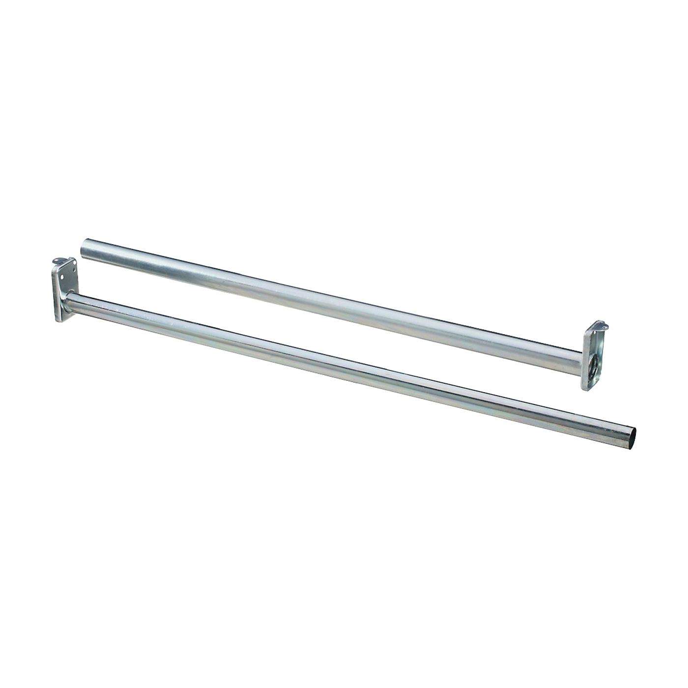 DPV209 Series N338-327 Closet Rod, 48 to 72 in L, Steel, Bright