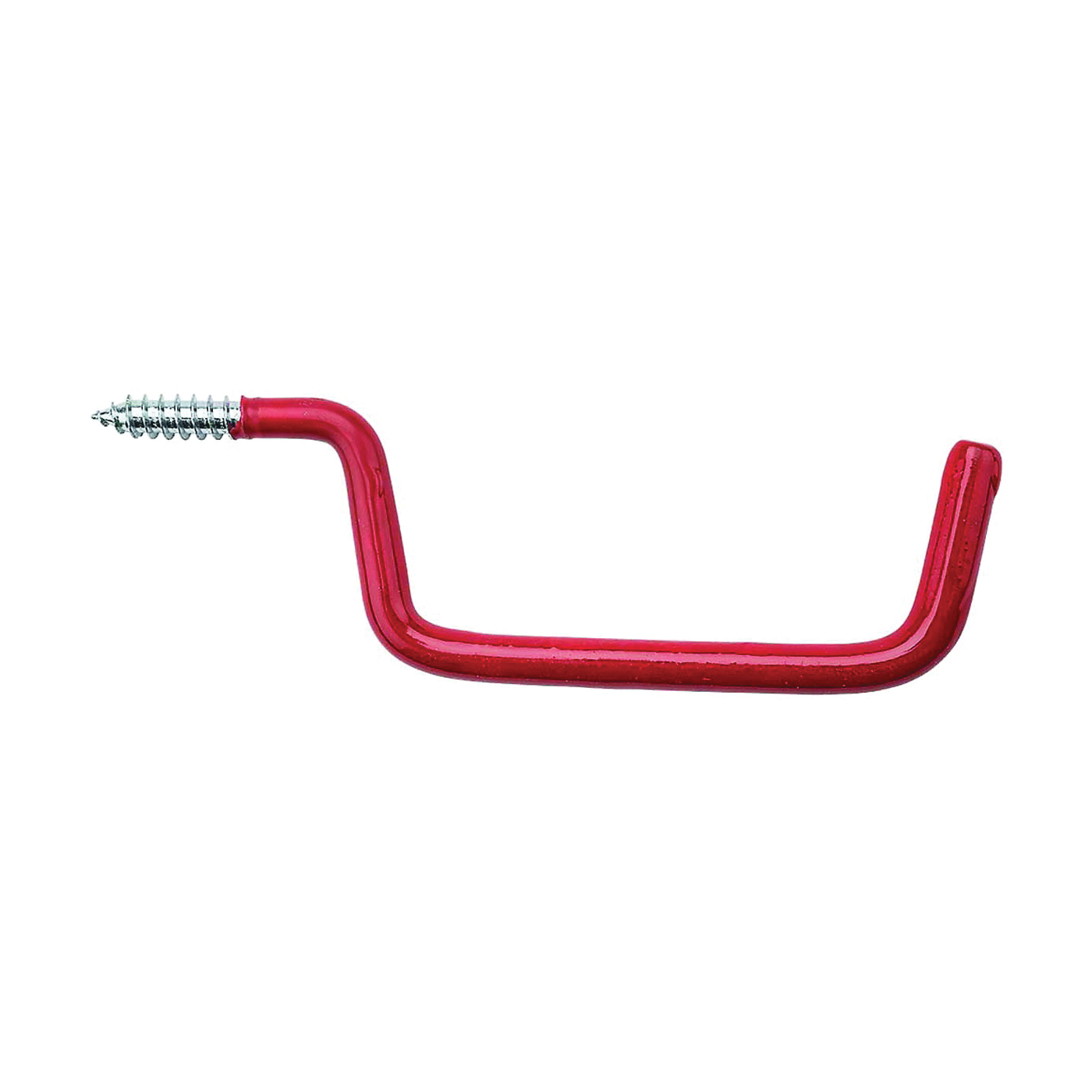 V2157 N188-002 Series Ladder Hook, 4 in Projection, 1-1/2 in H, 1-1/2 in W, 6 in L, 15 lb, Steel, Red, 2 Pack