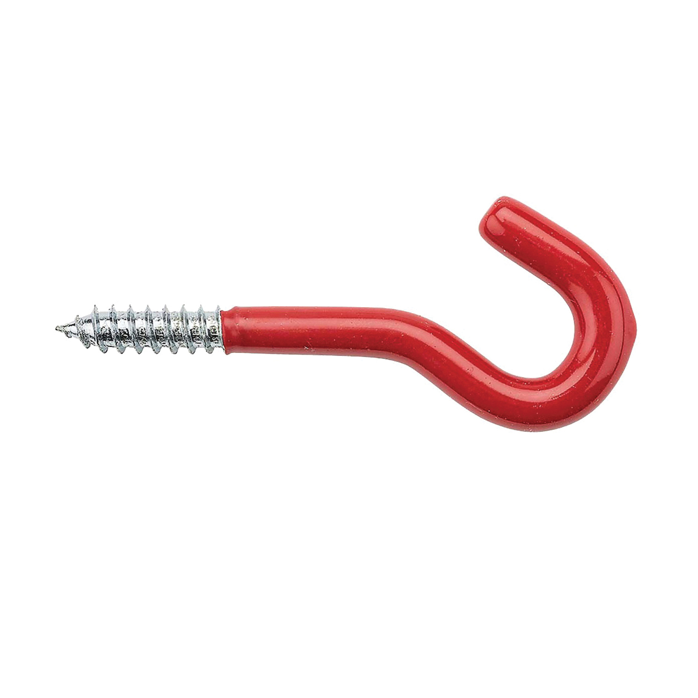 V2211 Series N188-006 Storage Screw Hook, 3-5/8 in L, 1-1/2 in H, 2-3/8 in Projection, 50 lb, Steel, 2 Pack