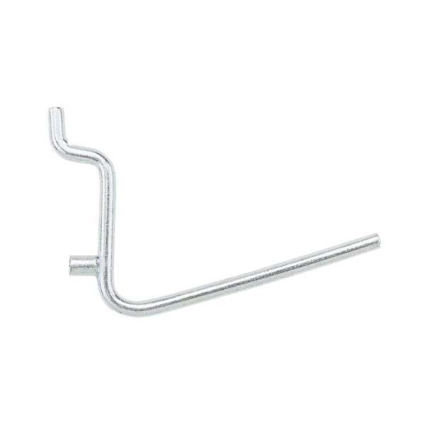 N180-001 Peg Hook, 2-1/2 in, 1/8, 1/4 in Opening, Steel, Zinc