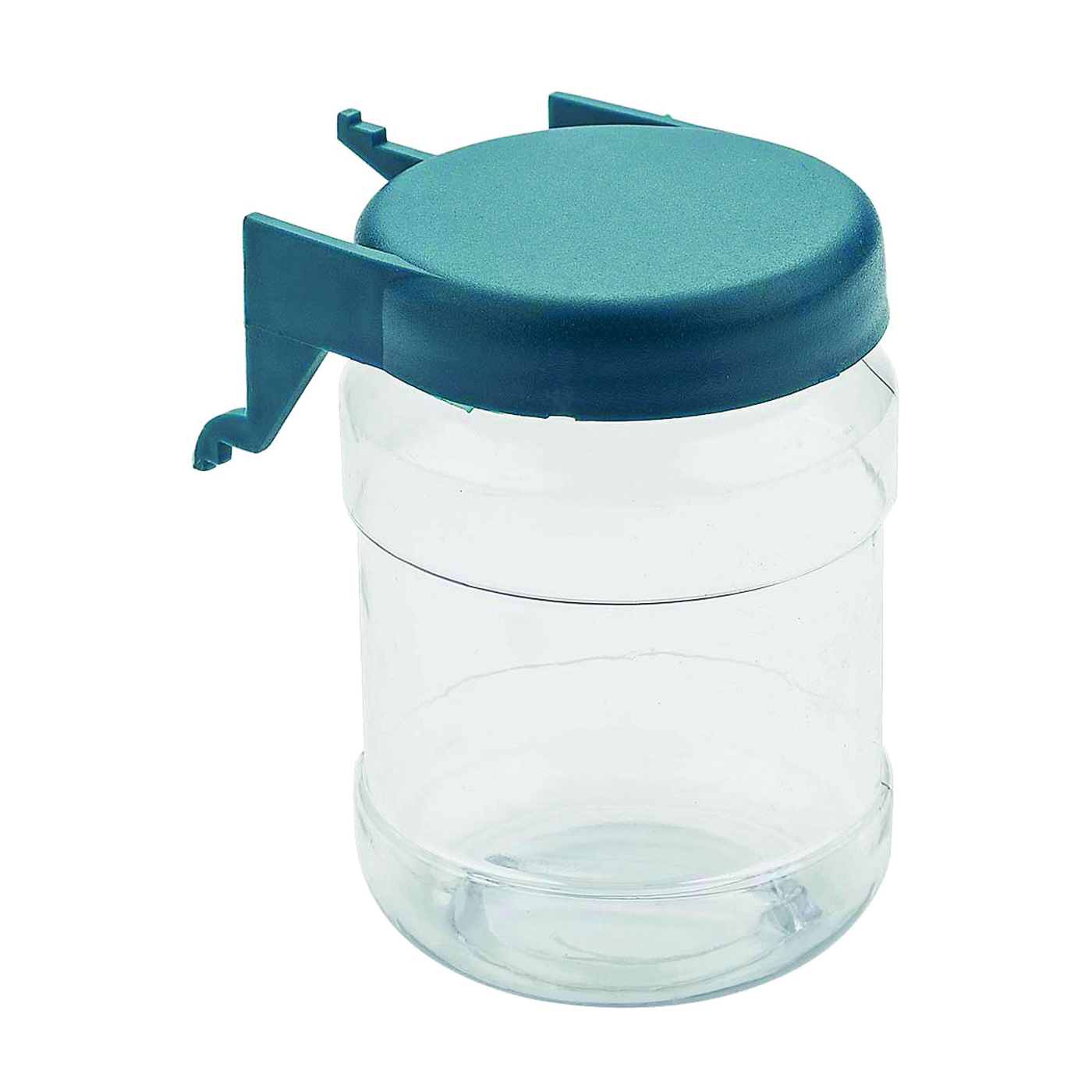 N112-064 Organizer Jar, 2-3/8 in W, 3-3/8 in H, Plastic, Clear, 2 Pack