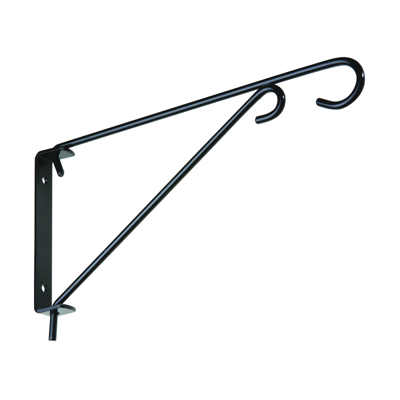 N274-761 Swivel Bracket, 9-1/2 in L, 5.15 in H, Steel, Black