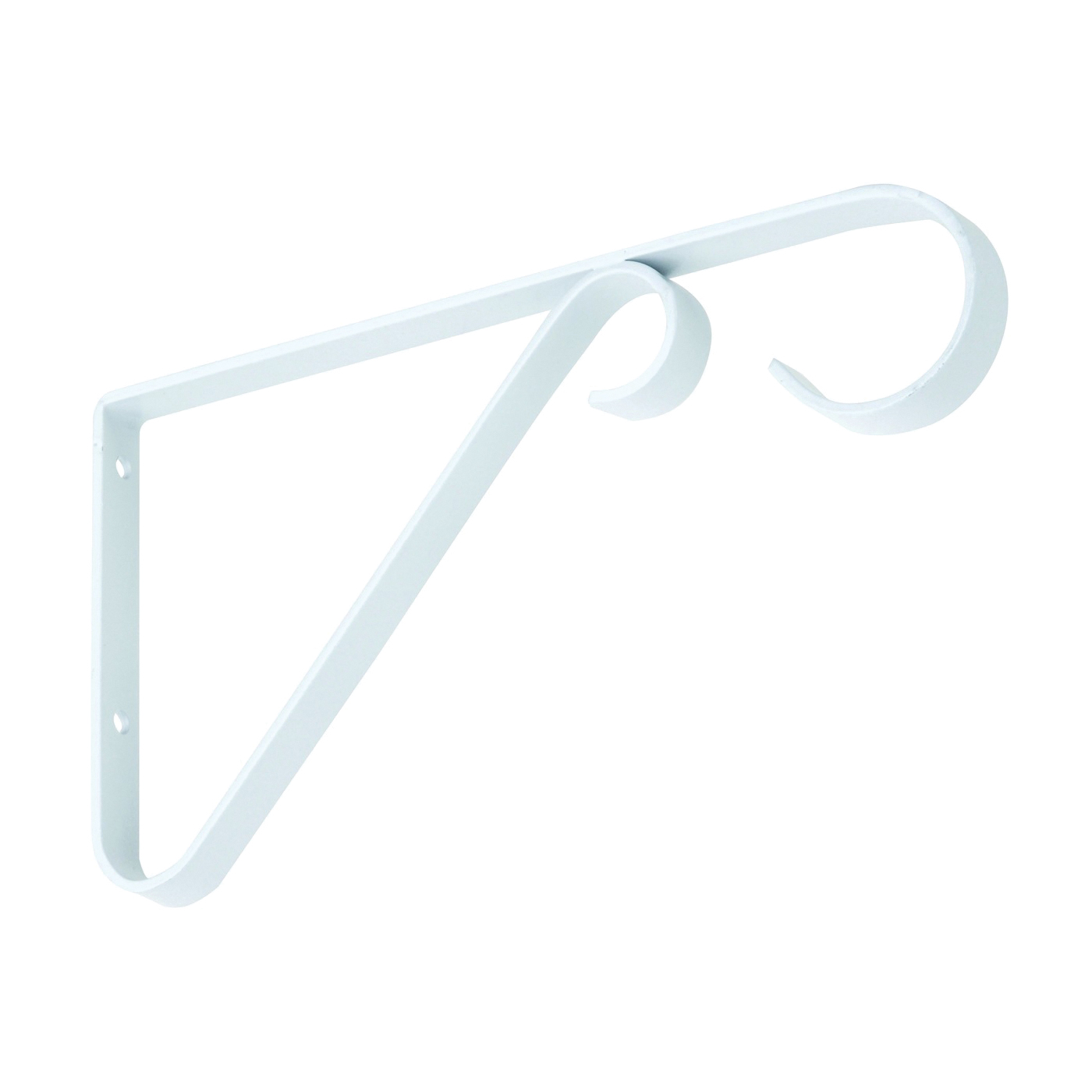 N274-522 Plant Bracket, 6 in L, Steel, White