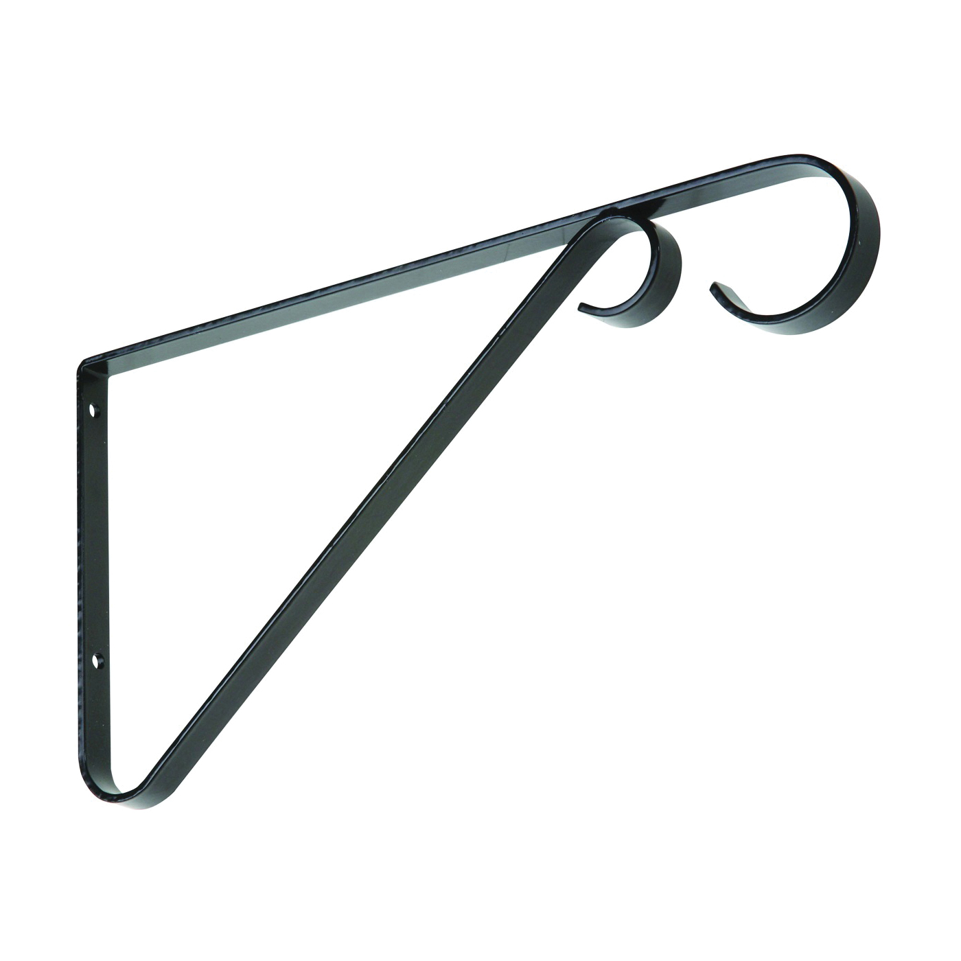 N274-563 Plant Bracket, 9 in L, Steel, Black