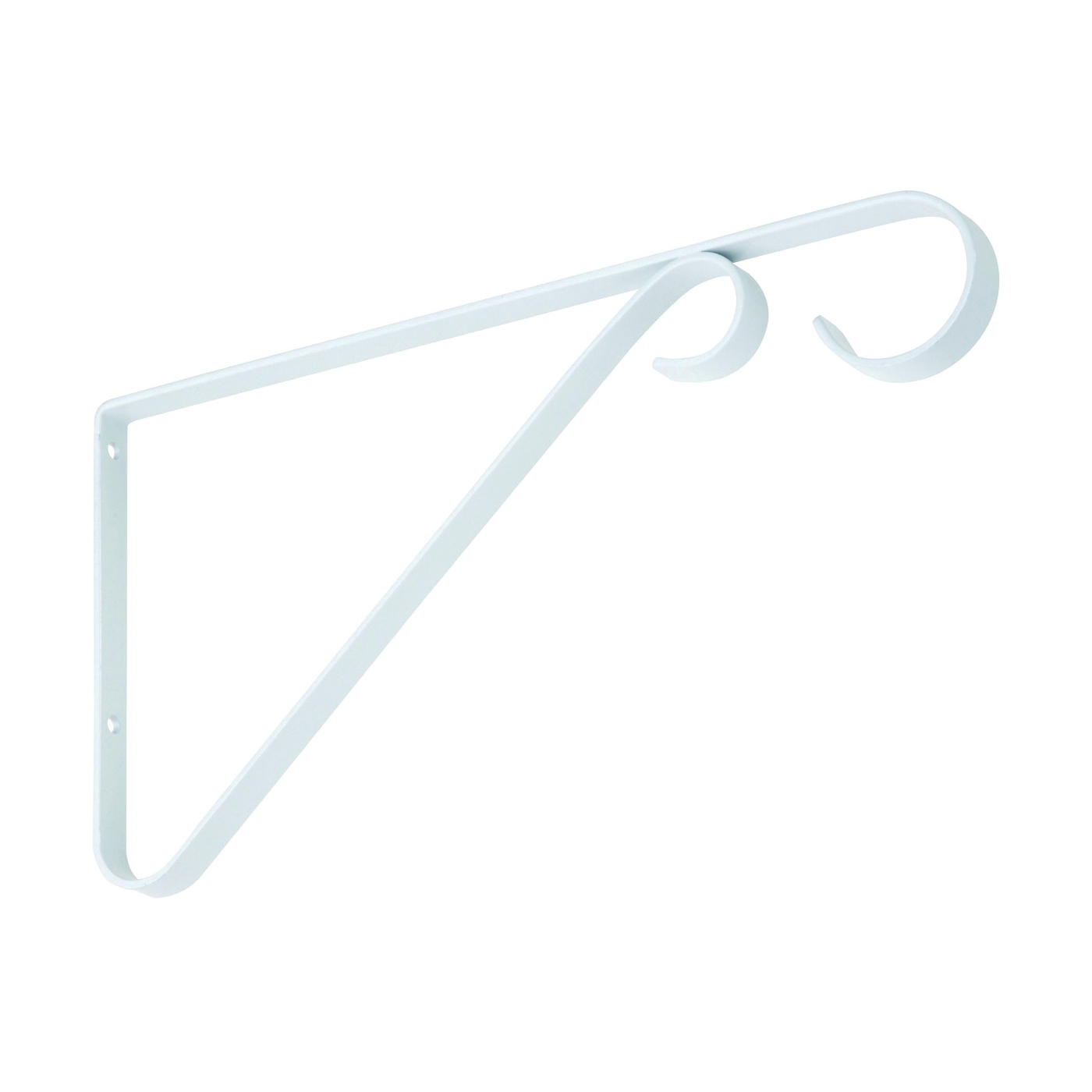N274-571 Plant Bracket, 9 in L, Steel, White