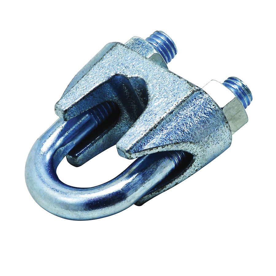 3230BC Series N350-313 Wire Cable Clamp, 1 in Dia Cable, 3 in L, Malleable Iron, Zinc