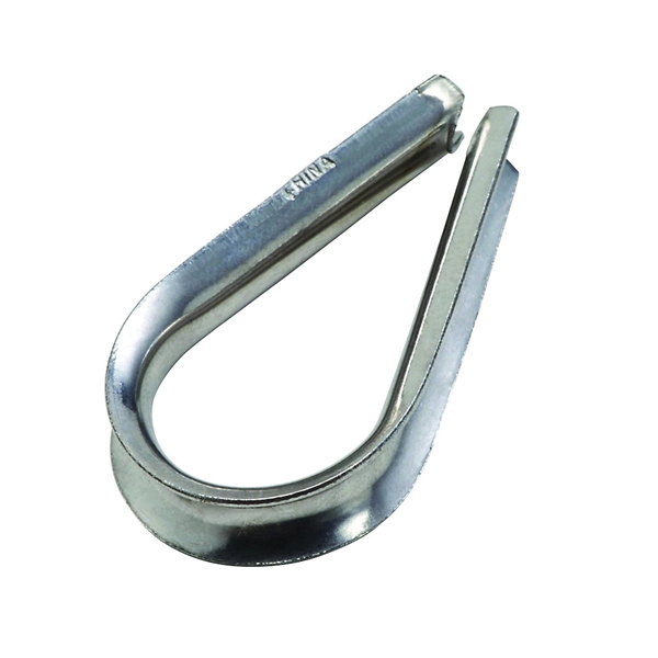 4232BC Series N830-306 Wire Rope Thimble, 1 in Dia x 1-13/16 in L Dimensions, Stainless Steel