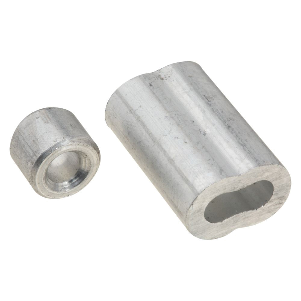 SPB3231 Series N830-354 Ferrule and Stop, 3/16 in Dia Cable, Aluminum