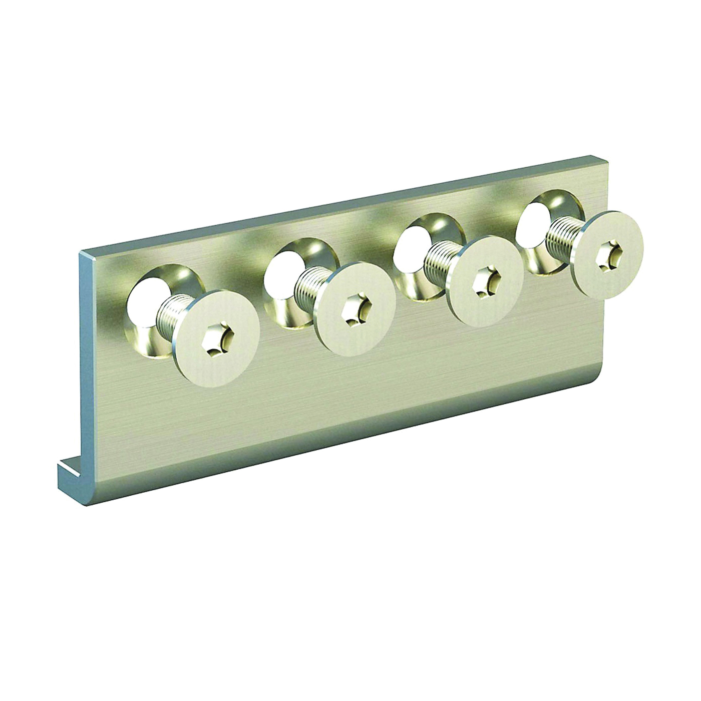 N187-003 Sliding Door Hardware Connecting Adapter, Steel, Satin Nickel