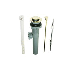 PP820-70PB Lavatory Pop-Up Assembly, 1-1/4 in Connection, Plastic, Polished Brass