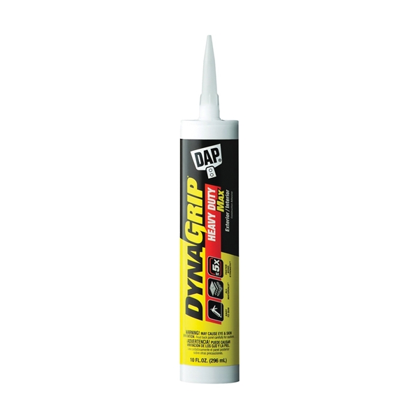 DYNAGRIP 27511 Construction Adhesive, White, 9 oz Cartridge