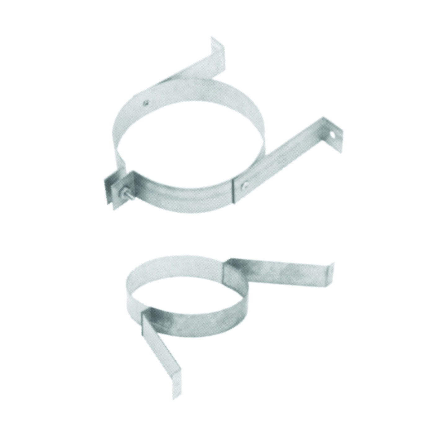AmeriVent 3VPH Vent Pipe Hanger, 3-1/2 in Duct, Steel, Galvanized - 1