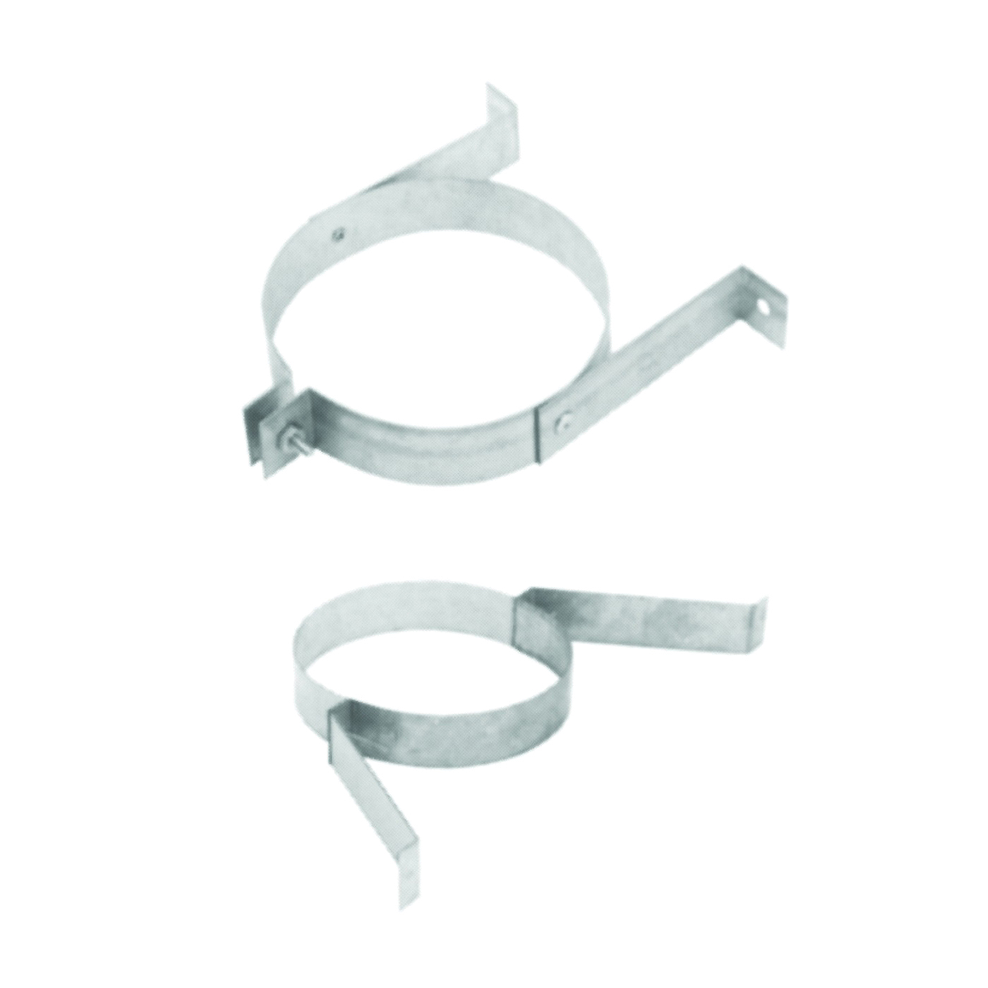 AmeriVent 4VPH Vent Pipe Hanger, 4-1/2 in Duct, Steel, Galvanized - 1