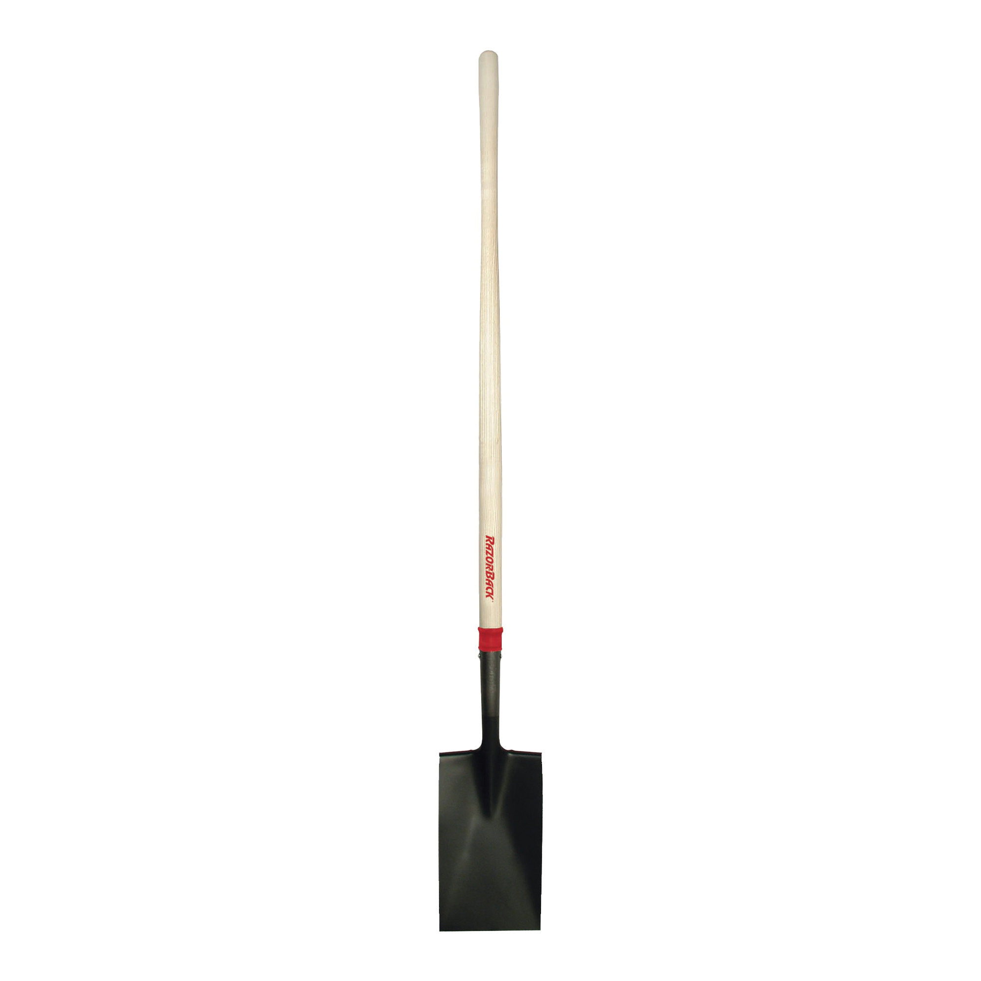 46200 Border Spade, 7.06 in W Blade, 14 ga Gauge, Steel Blade, Hardwood Handle, 48 in L Handle