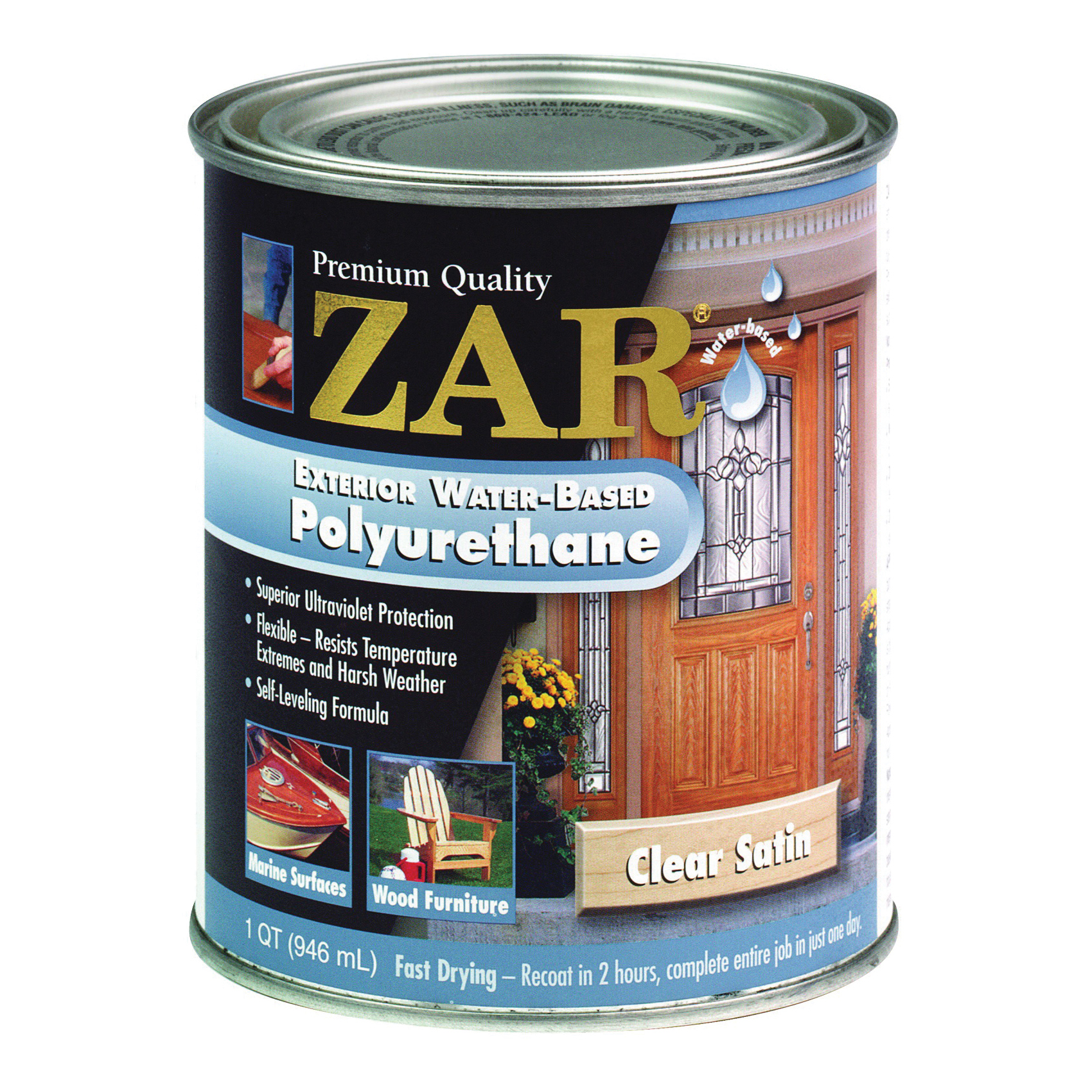 32712 Polyurethane, Satin, Liquid, Amber, 1 qt, Can