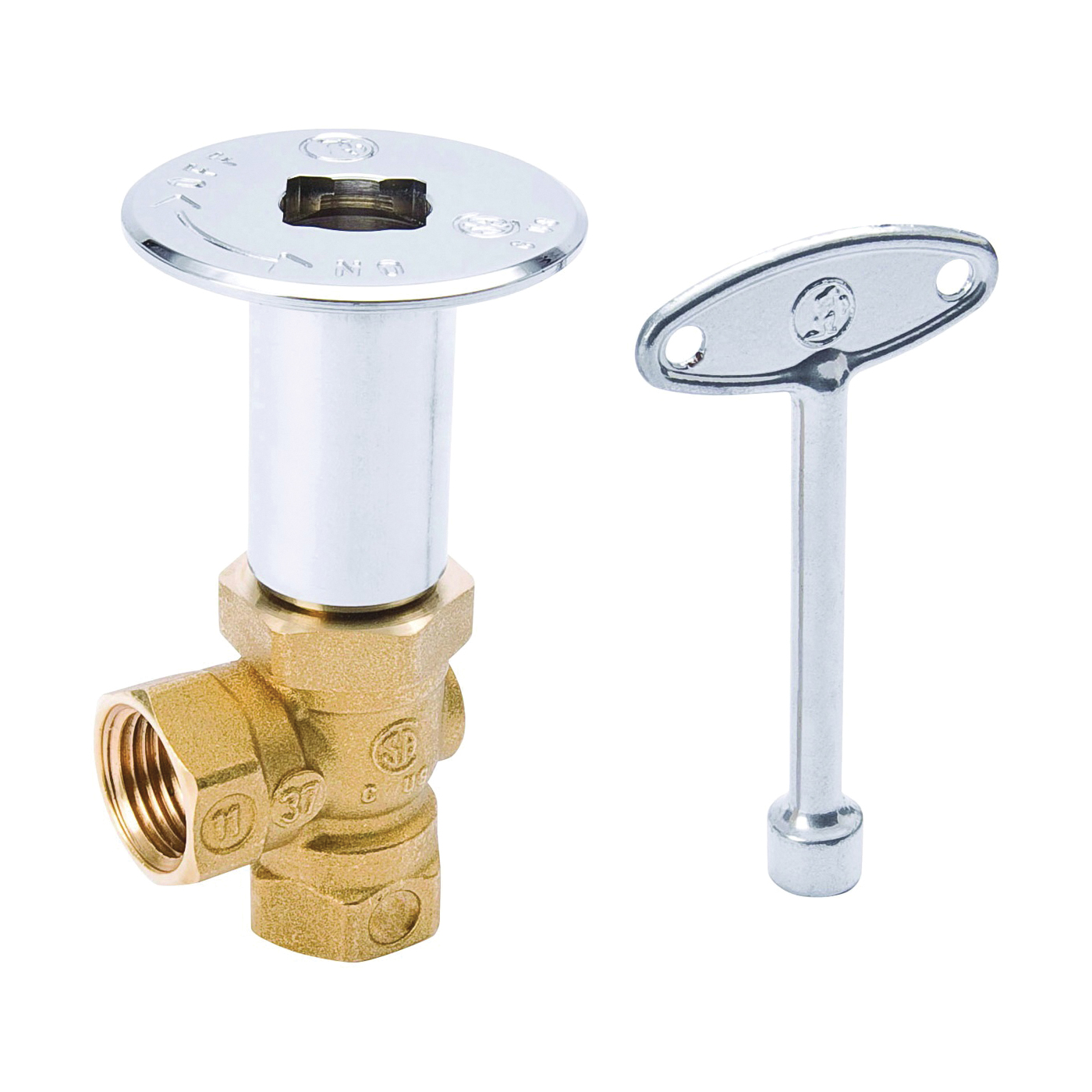 118-002 Log Lighter Valve, 1/2 in, Brass