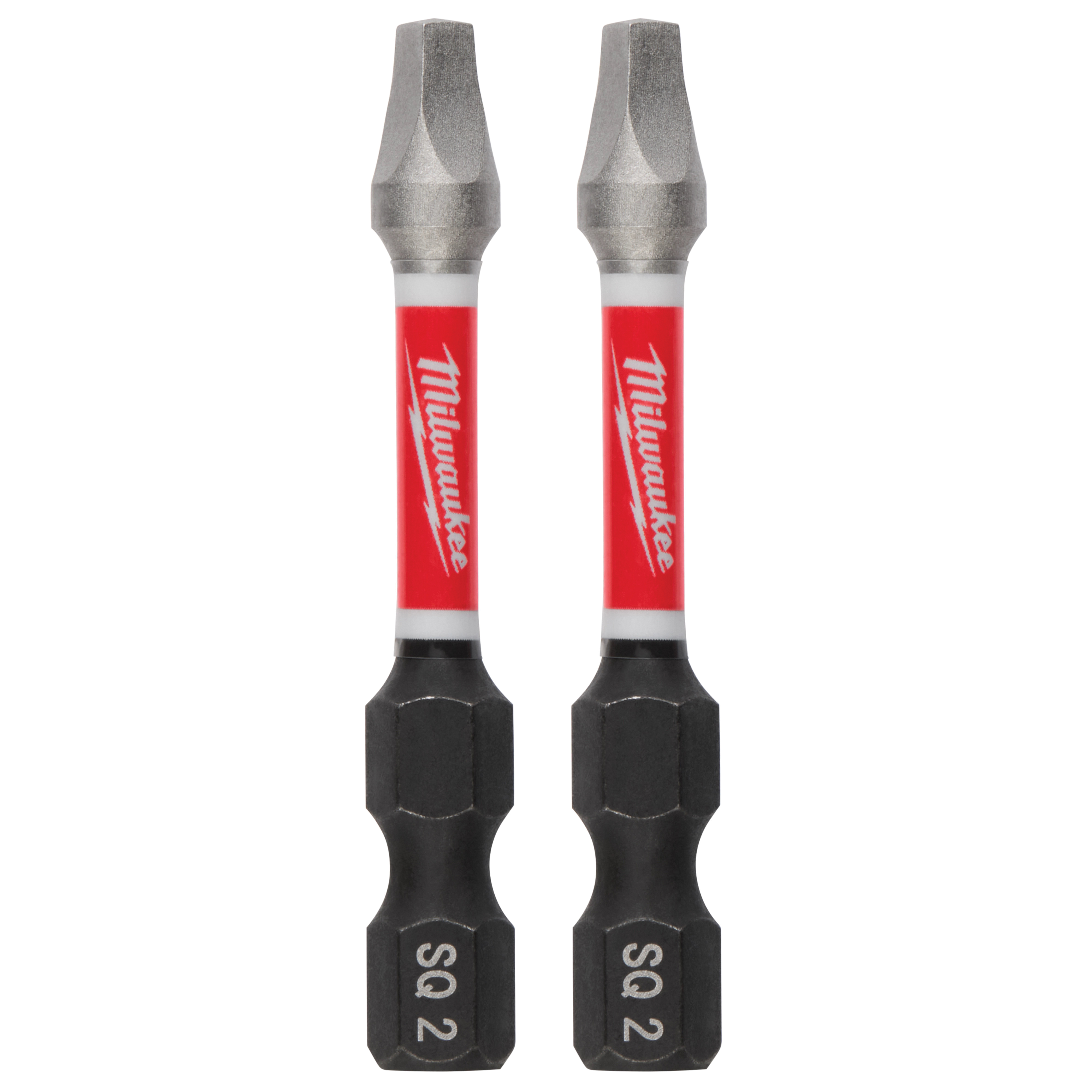 SHOCKWAVE 48-32-4772 Impact-Duty Power Screwdriver Bit, #2 Drive, Square Recess Drive, 1/4 in Shank, Hex Shank