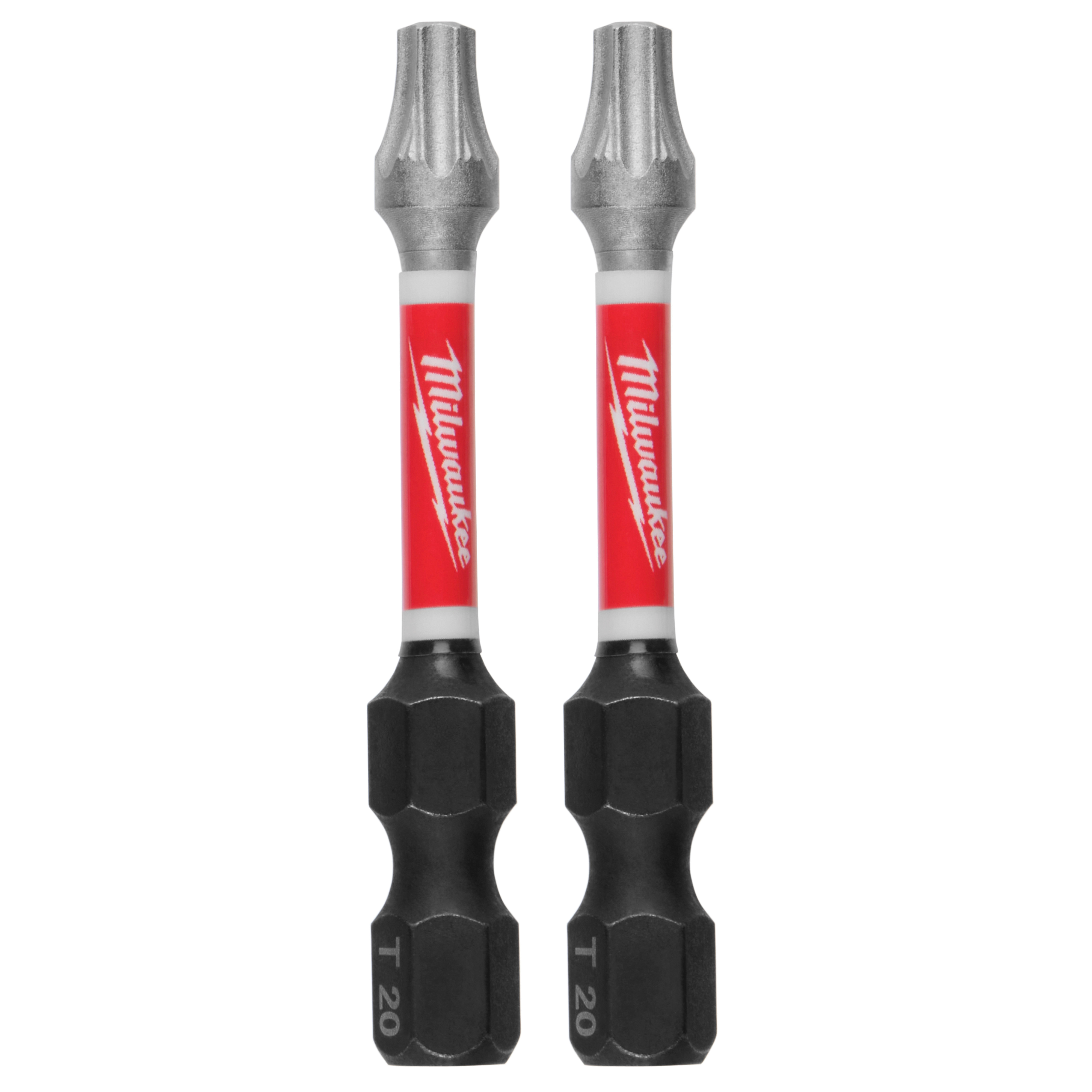 SHOCKWAVE 48-32-4784 Impact-Duty Power Bit, #20 Drive, Torx Drive, 1/4 in Shank, Hex Shank, 2 in L, Steel