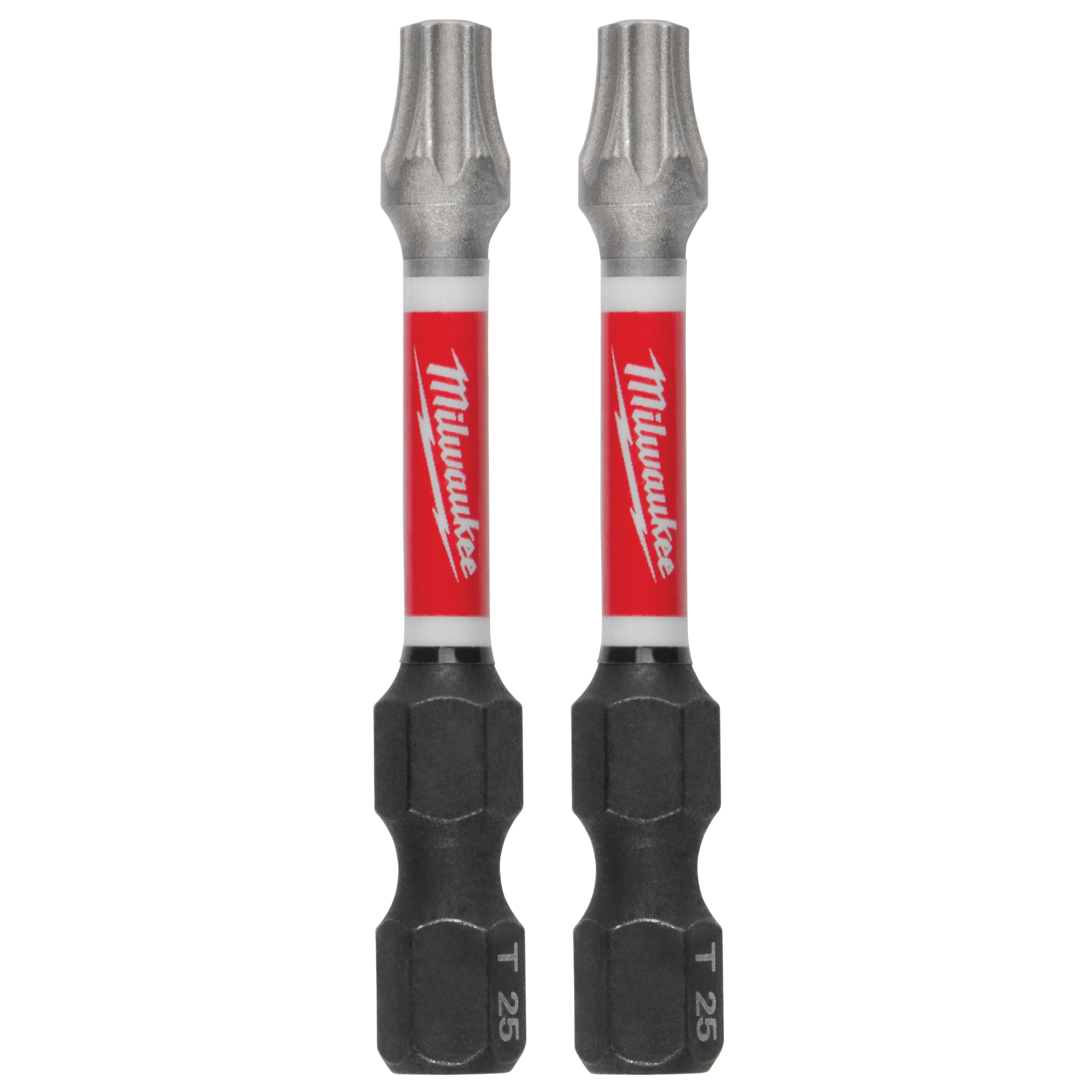 SHOCKWAVE 48-32-4785 Impact-Duty Power Bit, #25 Drive, Torx Drive, 1/4 in Shank, Hex Shank, 2 in L, Steel