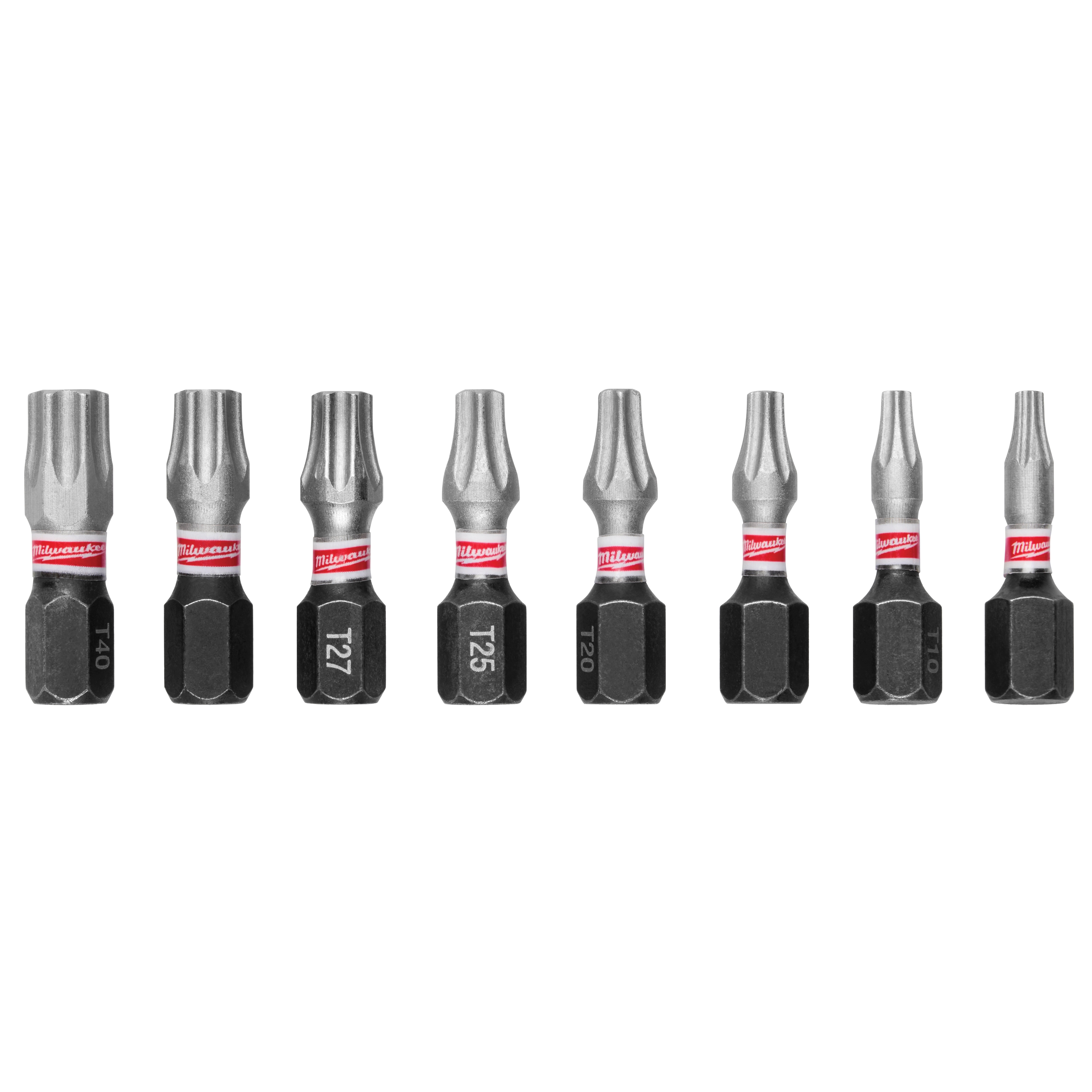 SHOCKWAVE 48-32-4618 Impact-Duty Security Insert Bit Set, 10-Piece, Steel, Black Phosphate