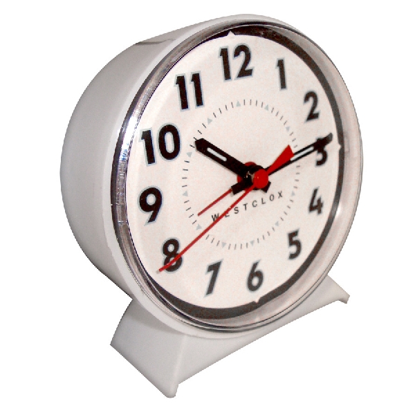 15550 Alarm Clock, Plastic Case, White Case