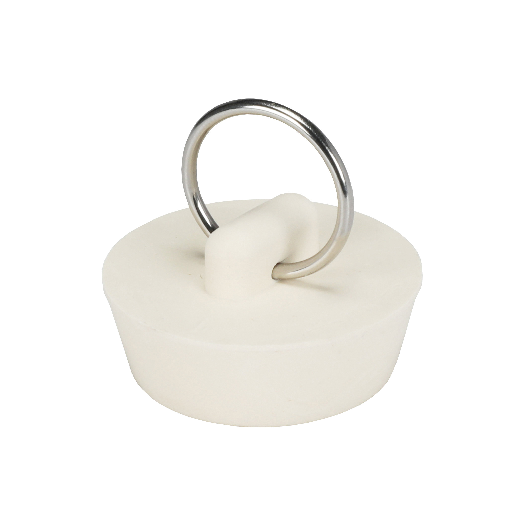 80225 Drain Stopper, Rubber, White, For: 1-1/4 in Drain Systems, Universal Sink