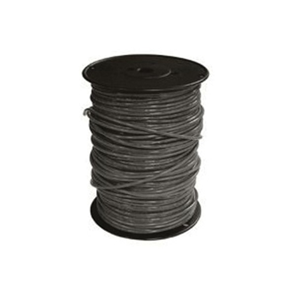 Southwire 16BLK-STRX500 Building Wire, 16 AWG Wire, 500 ft L, Copper Conductor, PVC Insulation, Nylon Sheath