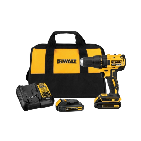 DCD777C2 Drill/Driver Kit, Battery Included, 20 V, 1/2 in Chuck, Ratcheting Chuck