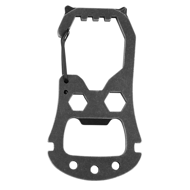Hy-Ko KC622 Key Chain Tool with Clip, Fish, Stainless Steel Case - 1