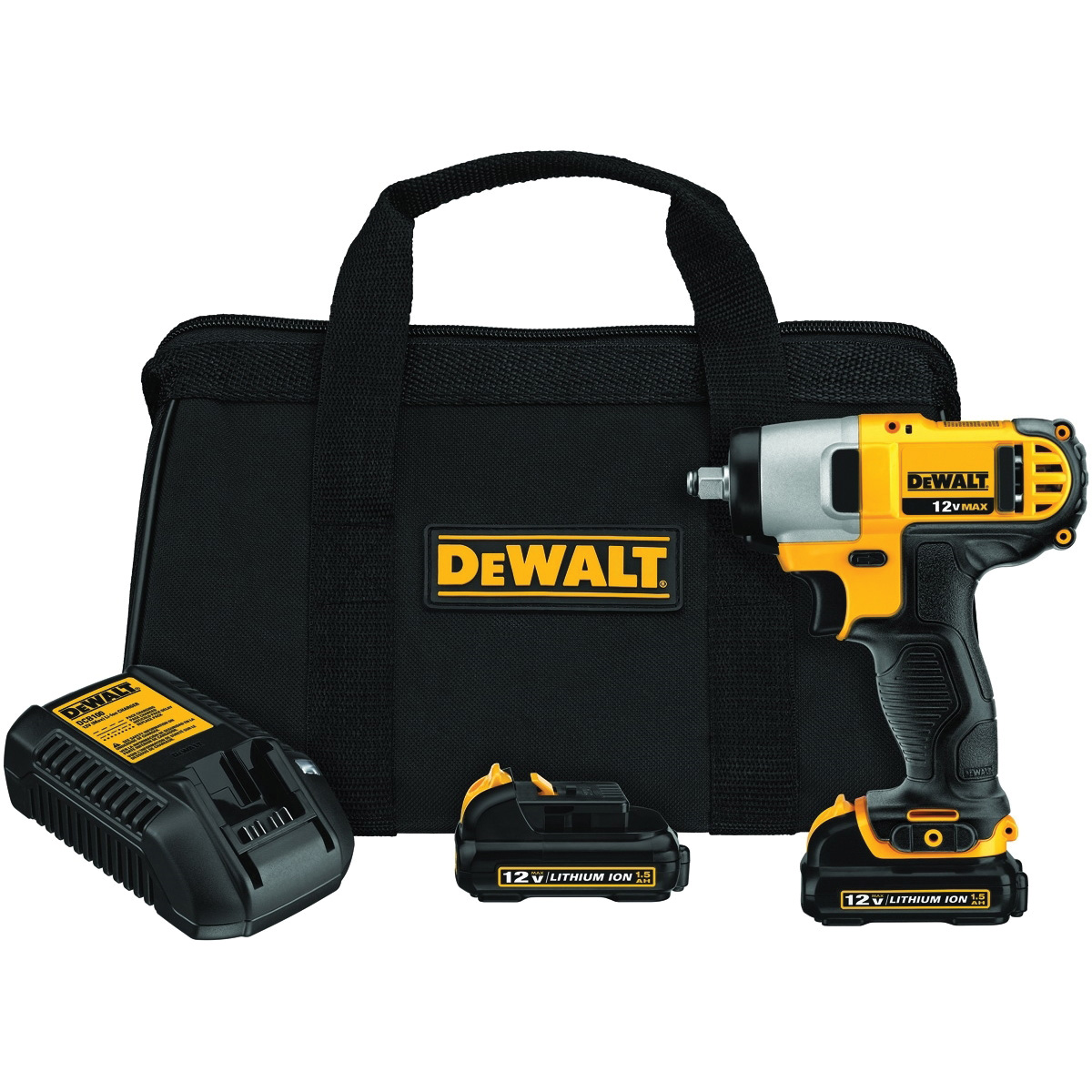 DeWALT DCF813S2 Impact Wrench Kit, Battery Included, 12 V, 1.3 Ah, 3/8 in Drive, Square Drive, 0 to 3400 ipm - 5