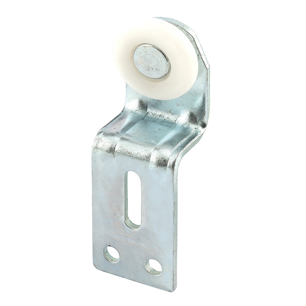 N 6513 Roller Assembly, 1 in Dia Roller, 1/4 in W Roller, Nylon/Steel, Silver, 1-Roller, 35 lb
