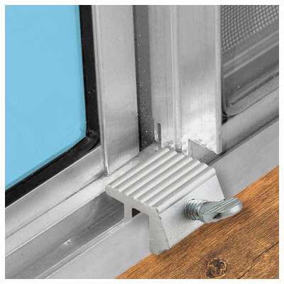 Prime-Line U 9800 Sliding Window Lock, 15/16 in L x 1/2 in W Backplate, Aluminum, Aluminum - 3