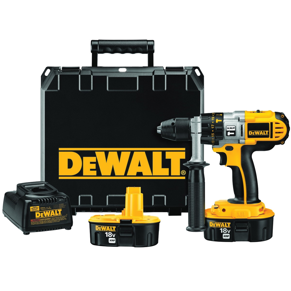 DEWALT DCD950KX Hammer Drill Kit, Battery Included, 18 V, 2.4 Ah, 1/2 in Chuck, Keyless Chuck, 0 to 8500 bpm