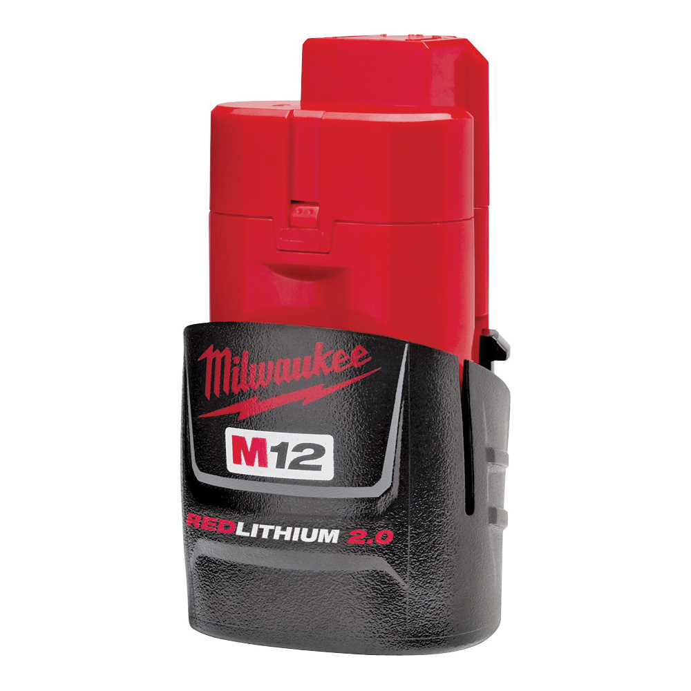 Milwaukee 48-11-2420 Rechargeable Battery Pack, 12 V Battery, 2 Ah, 1/2 hr Charging - 1
