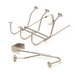 Amerock H55548GW Series Hook, 9-3/4 in L x 9-5/16 in W x 5-1/3 in H Dimensions, White, 3-Hook, Steel - 4