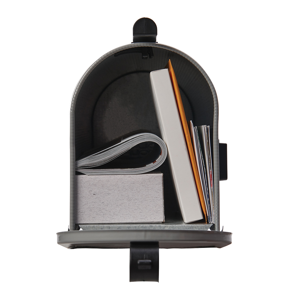 Gibraltar Mailboxes Grayson Series ST100000 Rural Mailbox, 800 cu-in Capacity, Galvanized Steel, Powder-Coated, 7 in W - 3