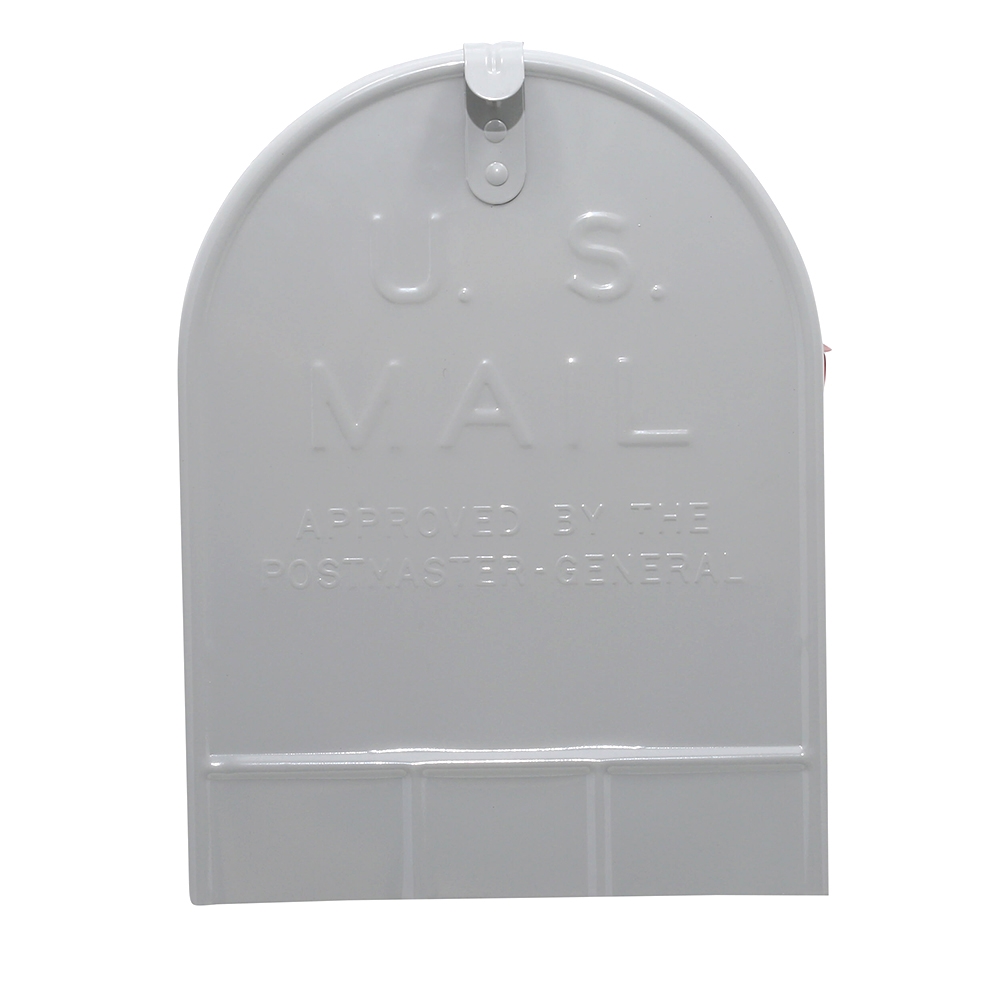 Gibraltar Mailboxes ST200000 Rural Mailbox, 3175 cu-in Capacity, Galvanized Steel, Powder-Coated, 11.7 in W, 24.8 in D - 2