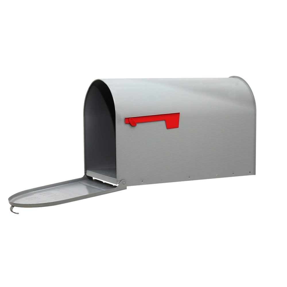 Gibraltar Mailboxes ST200000 Rural Mailbox, 3175 cu-in Capacity, Galvanized Steel, Powder-Coated, 11.7 in W, 24.8 in D - 4