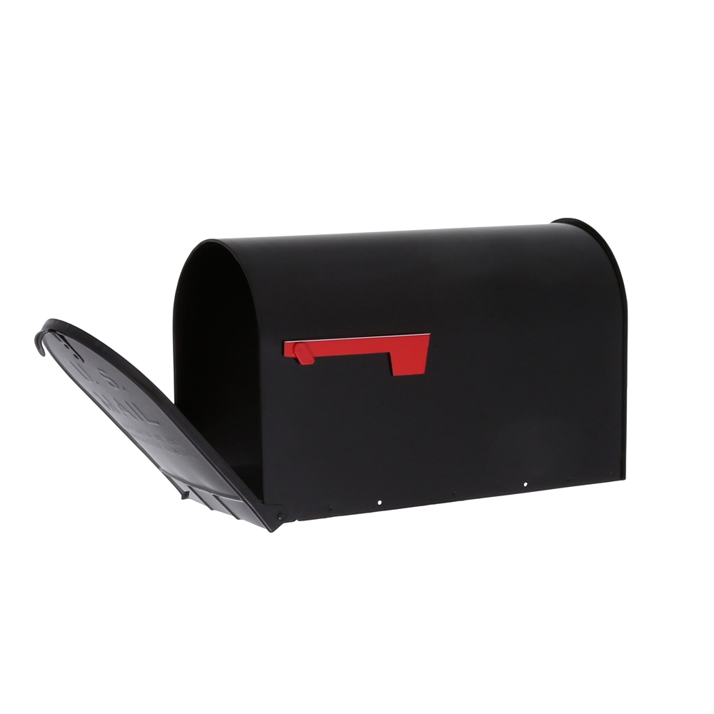 Gibraltar Mailboxes ST200B00 Rural Mailbox, 3175 cu-in Capacity, Galvanized Steel, Powder-Coated, 11.7 in W, 24.8 in D - 4