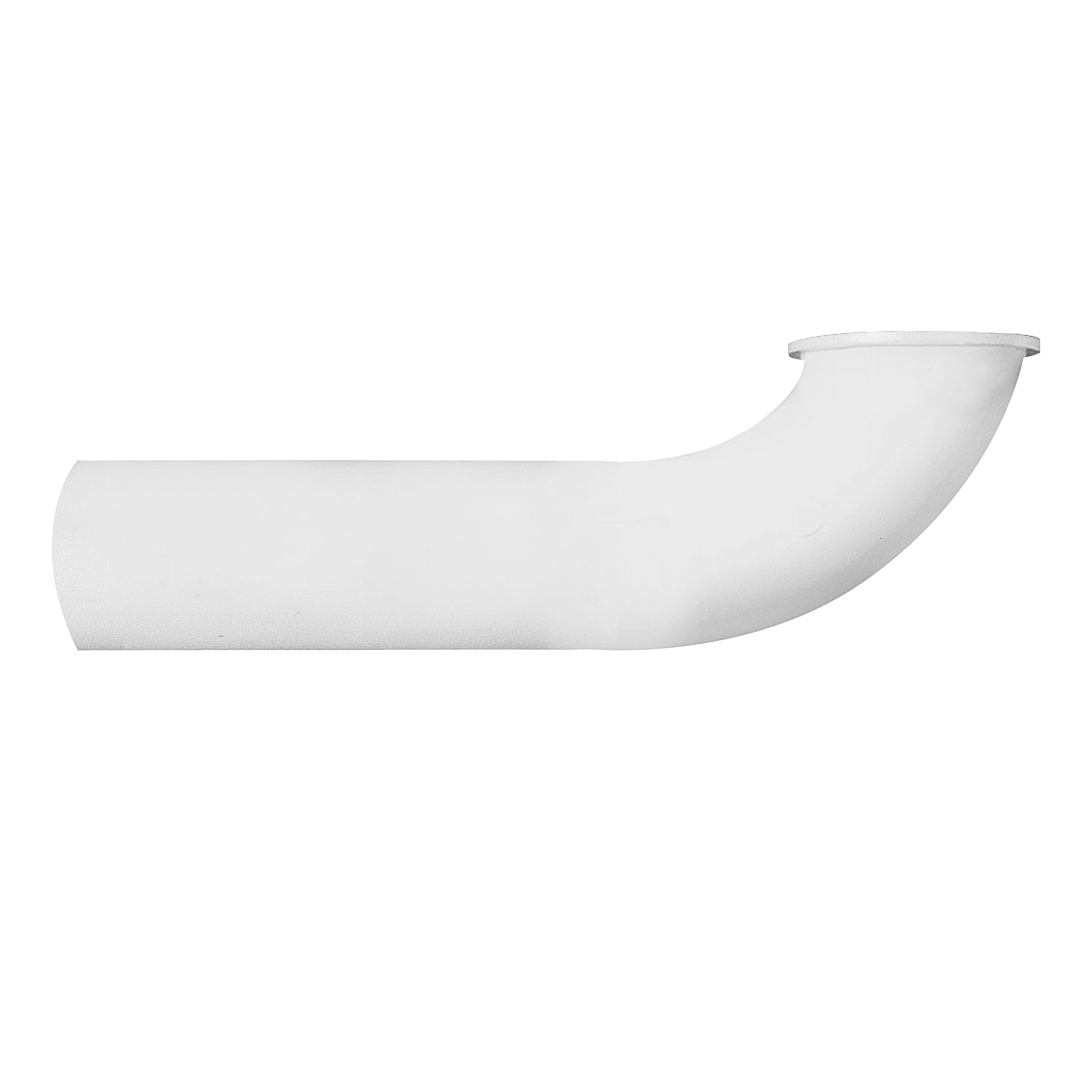 PP66-15W Wall Tube, 1-1/4 in, 7 in L, Slip-Joint, Plastic, White