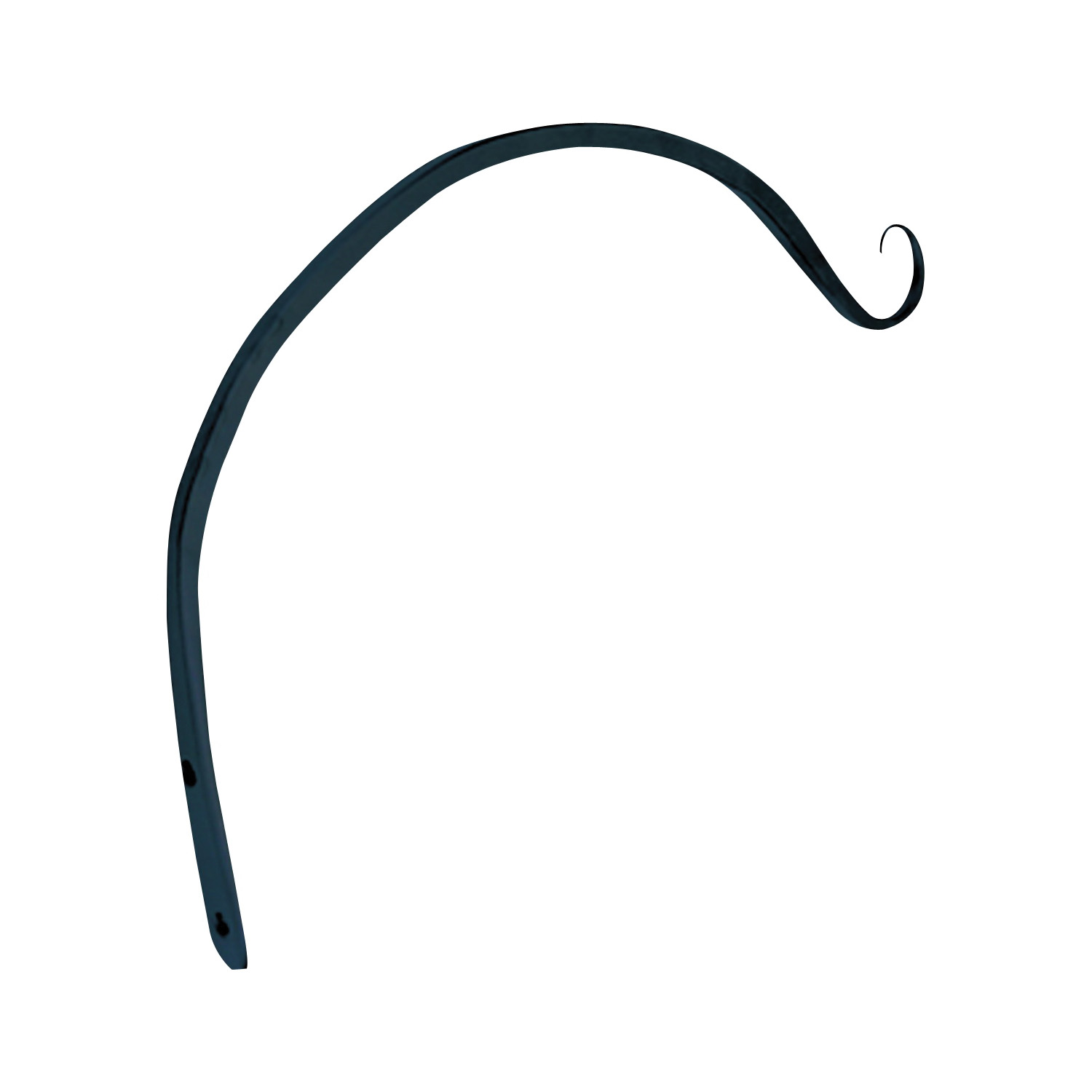 GF-3041 Hanging Plant Hook, 12 in L, Steel, Black, Powder-Coated, Wall