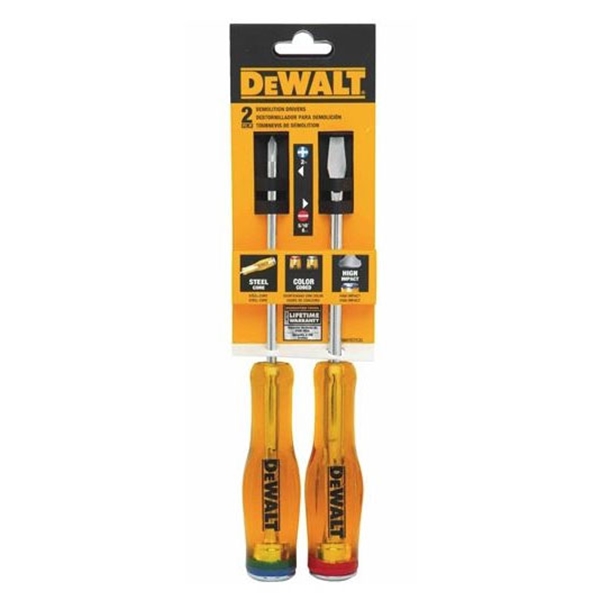 DEWALT DWHT67530 Driver Set, Steel, Yellow, Specifications: Phillips, Standard Type Tip