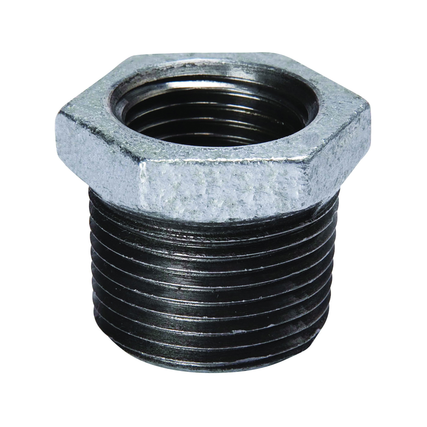 511-907BC Reducing Pipe Bushing, 3 x 1-1/2 in, Male x Female, Iron, SCH 40 Schedule, 300 psi Pressure