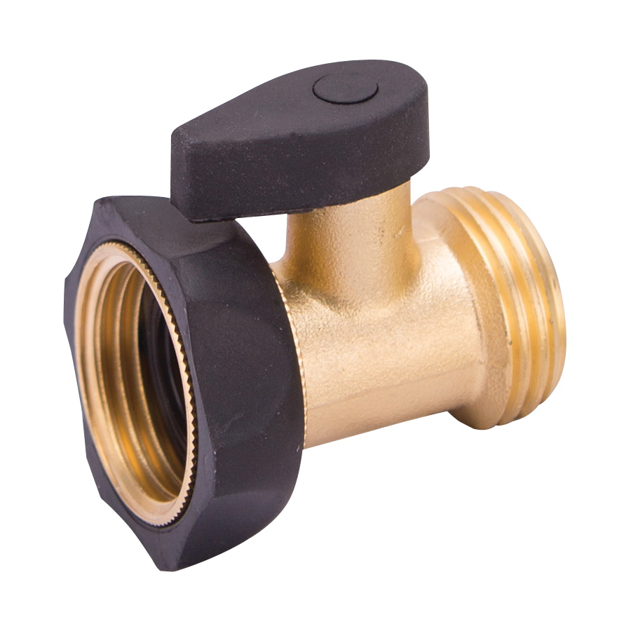GB9111A3L Hose Shut-Off Valve, 3/4 in, Female, 1-Port/Way, Brass Body, Brass