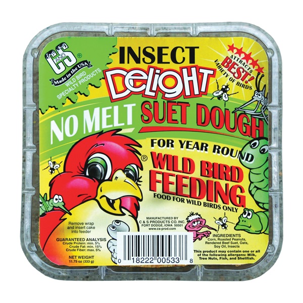 No Melt Suet Dough Delights CS12533 Bird Suet, 11.75 oz