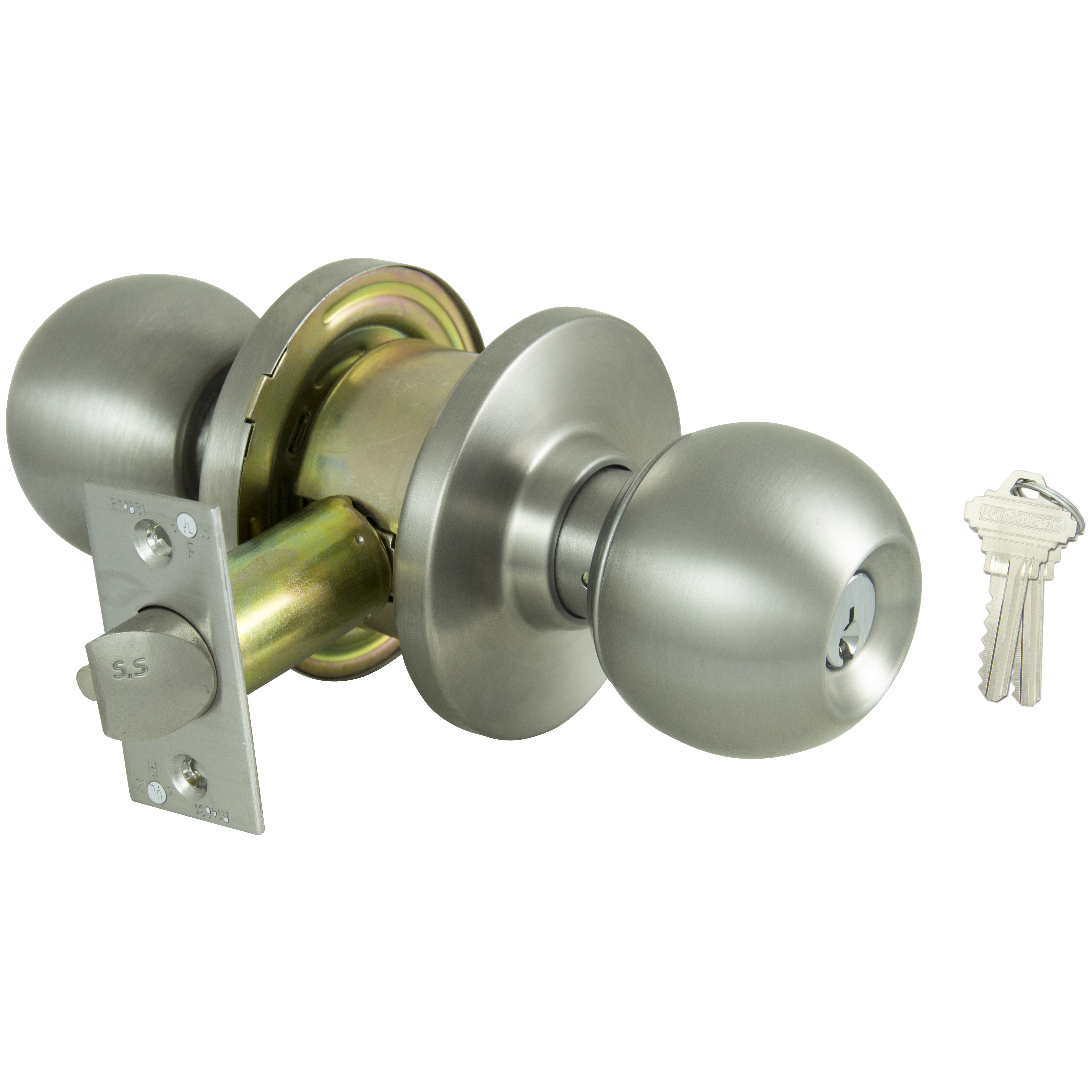 C360BV-PS Entry Knob, Stainless Steel, SC1 Keyway, 2 Grade