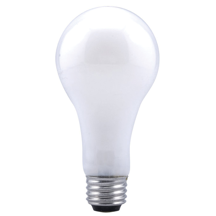 13103 Incandescent Bulb, 200 W, A21 Lamp, E26 Medium Lamp Base, 3650 Lumens, 2850 K Color Temp